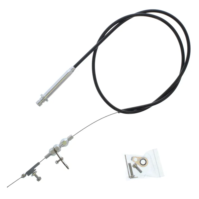 Kickdown Cable, SUM-200032B Automatic Transmission Kickdown Cable, Black Polyethylene Jacket, 56 in. Long, Carburetor, GM, TH350, Kit