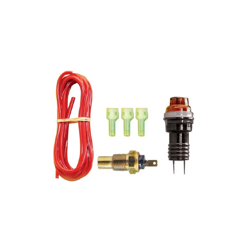 Light, Warning 52-40152 Water Temperature, Amber Lens, 3/4 in. Diameter, 230 Degree F Sender, Kit