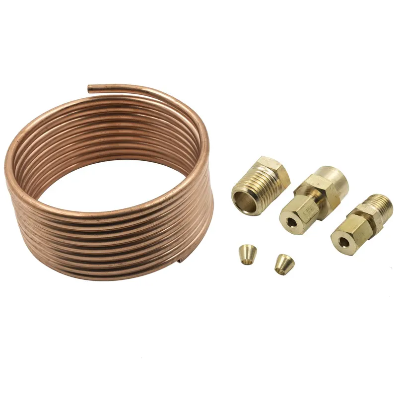 Line, E9901 Gauge Supply Line, Copper Tubing, Natural, 6 ft. Length, Fittings, Kit