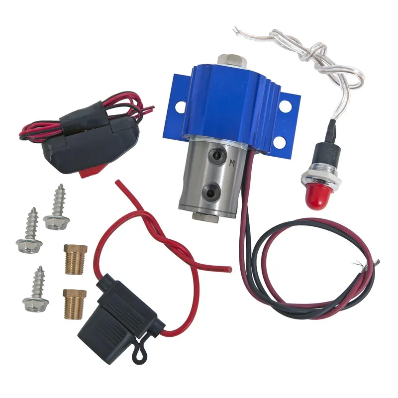 Line Lock, SUM-760000 Staging Lock, Line Lock, 1/8 in. NPT Inlet/Outlet, Blue Anodized Body, Stainless Steel, Kit