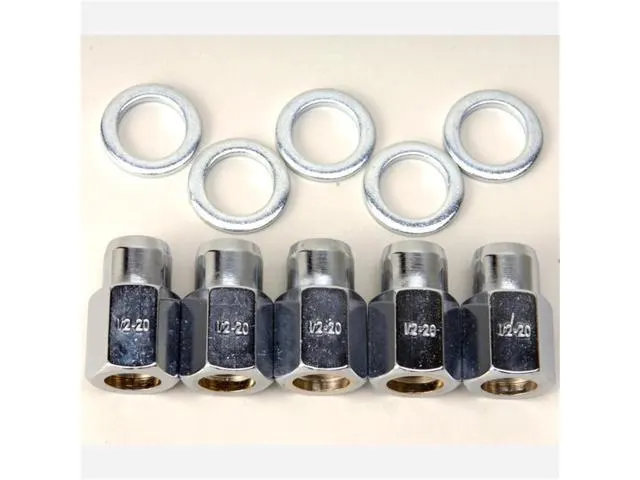 Lug Nut, 601-1456 Weld Pro Drag Drag Lug Nuts; 5-1/2 in.; Rh; Open End; Nuts w/Cent. Washers