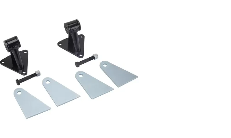 Motor Mount, X002PM6BQJ SBC/BBC Chevy V8 Engine Weld-In Motor Mount Kit, Black