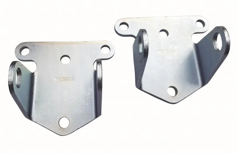 Mount, Motor 62530 Motor Mounts, Block Mount, Bolt-In, Steel, Clear Zinc Finish, Chevy, Passenger Cars, V8, Pair