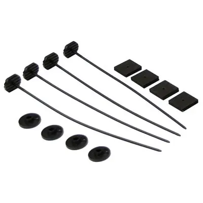 Mount Ties, 53014 Fan-Fluid Cooler Mounts, Plastic, Black, Kit