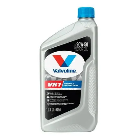 Oil, 20w-50 Valvoline VR1 Racing 20W-50 Conventional Motor Oil 1 Qt