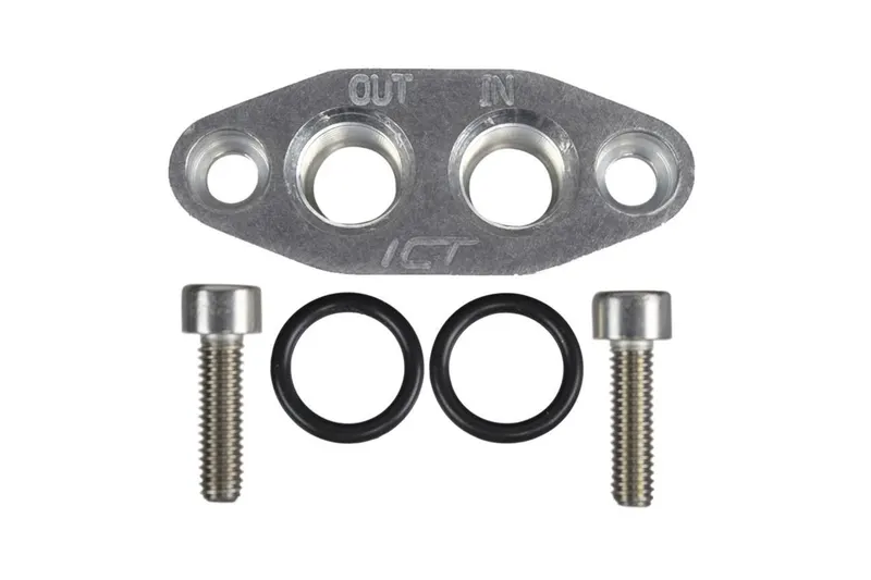 Plate, 719004 Wet Sump Oil Cooler Adapter 6an Ports