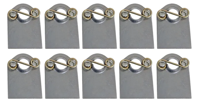 Plates, SUM-G1618 Quick Fasteners, Weld Plate, Mounting Brackets, Steel, Set of 10