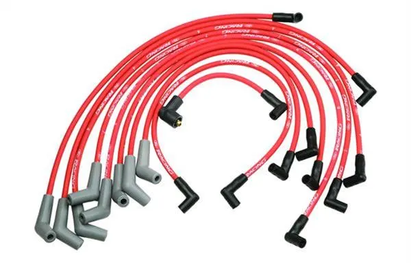 Plug Wire, CH-415-2 RED BBC OVC 45Deg. Plug Boot/90 Deg. Coil Boot