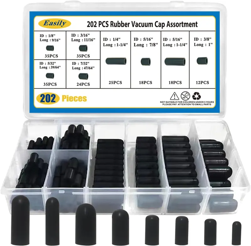 Plugs, Rubber Vacuum Caps