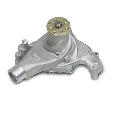 Pump Water, 9240 Action +Plus Pump, Water Mechanical, Action Plus, Long, High-Volume, Aluminum, Natural, Chevy, Small Block, Each Weiand Action 9240