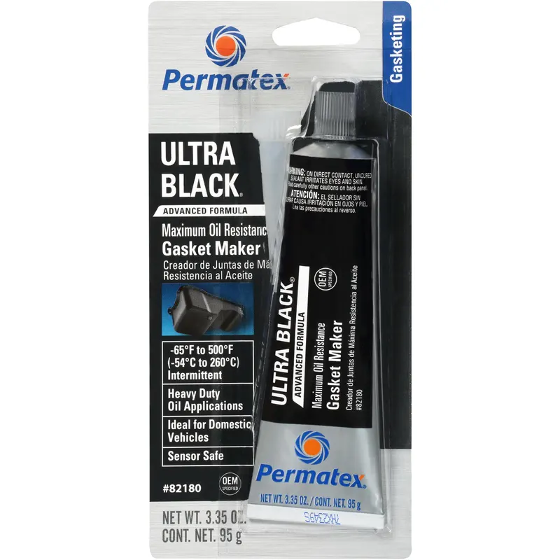 Sealent, Permatex Ultra Black Maximum Oil Resistance RTV Silicone Gasket Maker 82180