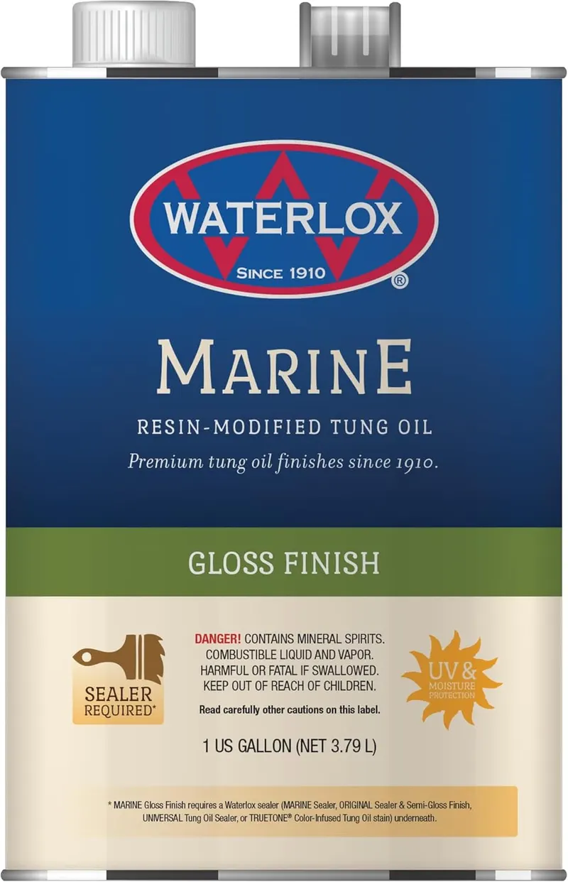 Sealer, WATERLOX MARINE FINISH TB 3940 1F - HIGH GLOSS/HIGHLY REFLECTIVE