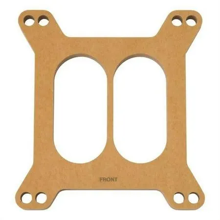Spacer, 8722 Carburetor 1/2in Wood Fiber Laminate Divided Edelbrock