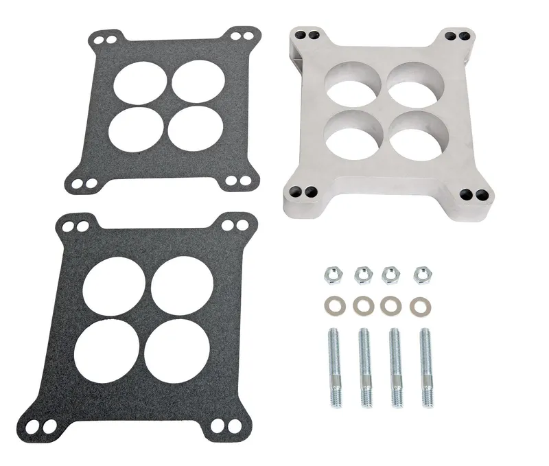 Spacer, SUM-G1411-2 Carburetor Spacer, Aluminum, 1 in. Thick, 4-Hole, Square Bore, Eac