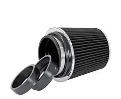 Universal Clamp-On Air Filter: High Performance, Washable Filter: Round Tapered; 3 in/3.5 in/4 in Flange Id; 6.719 in (171 mm) Height; 6 in (152 mm) Base; 4.75 in (121 mm) Top, Spe-8131