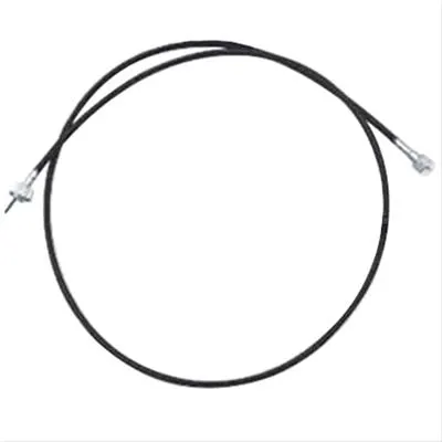 Speedometer Cable, Female Threads, Black Plastic Jacket, 63.00 in. Length, AMC, Buick, Cadillac, Chevy, Chrysler, Dodge, Ford, GMC, Jeep, Olds, Each Part Number: PIO-CA-3002