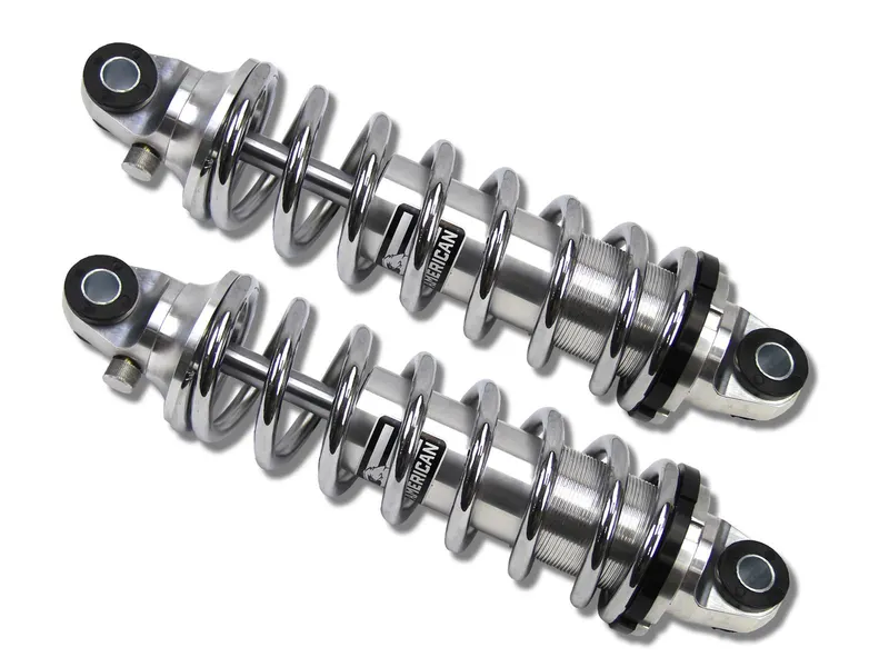 Springs, Rear Street Rod Coil Over Shock Set w/250 Pound Black Coated Springs