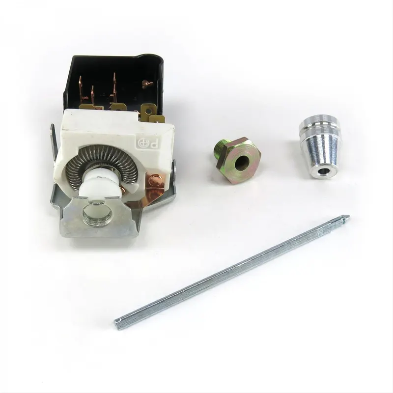 Switch, Headlight Switch, Pull Style, Constant, Spade Terminals, Billet Aluminum, Polished, Chevy