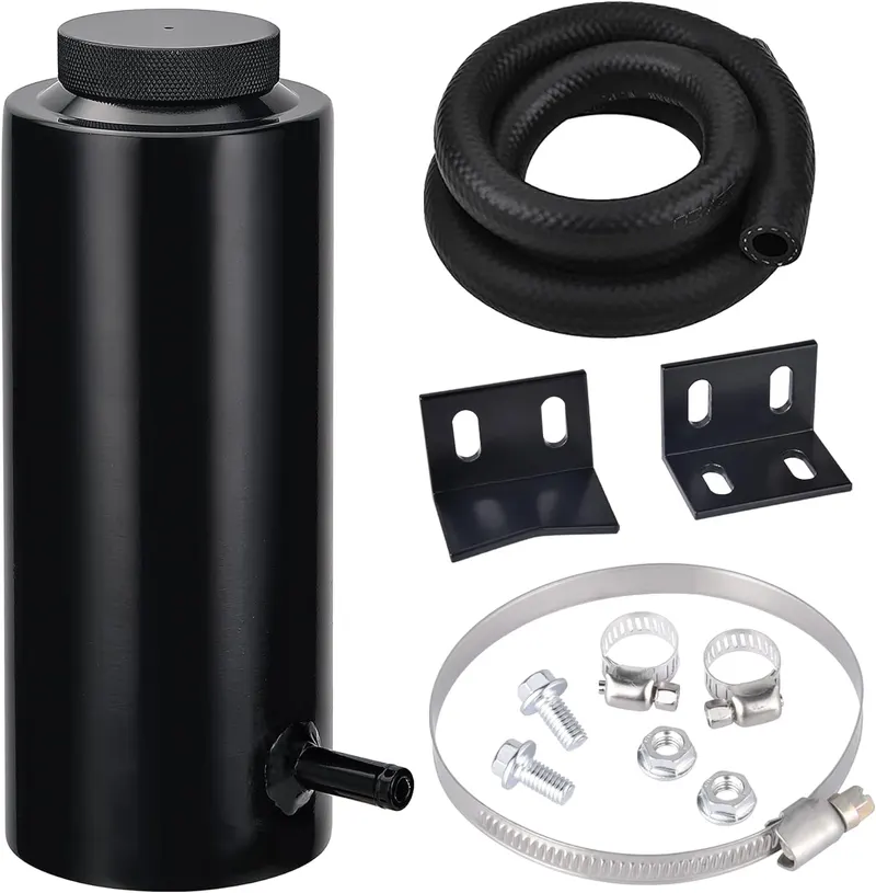 Tank, Overflow Radiator Overflow Bottle 800ml Aluminum Universal Black