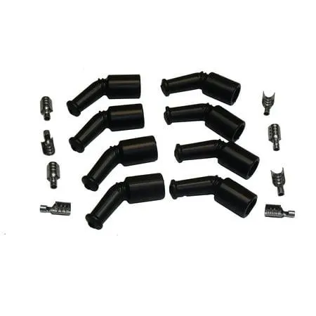 Cable 46069 Distributor Boot/Terminal Kit; 135 Deg.; Lt1/LS1; Black
