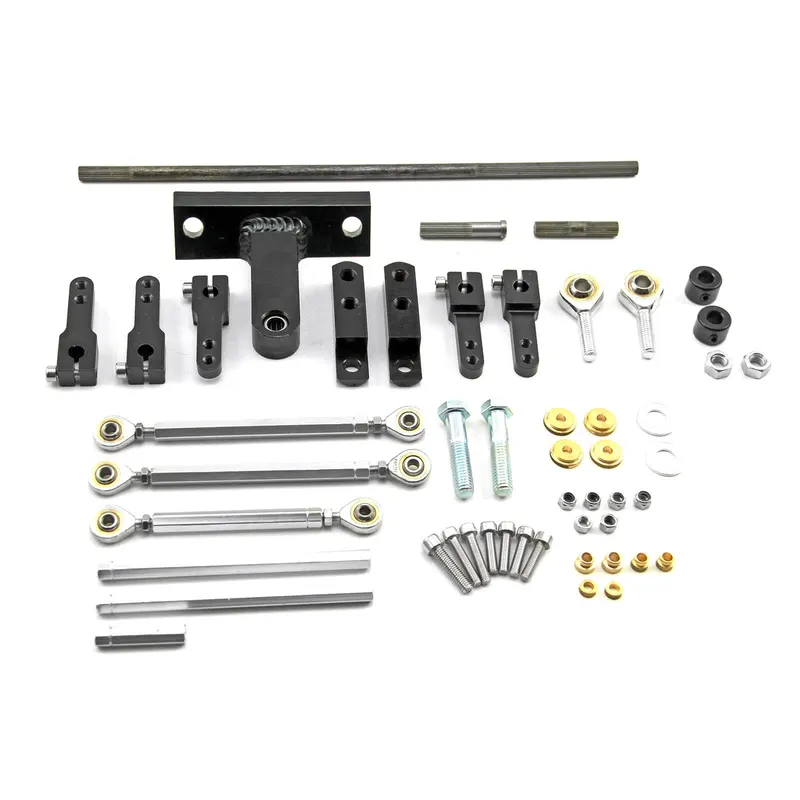 Throttle Linkage, Progressive, Dual Quad, Sideways Mount, Tunnel Ram, Blower, Kit PCE476.1001