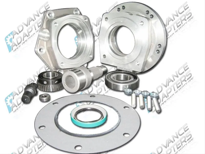 Transfer Case Adapter, Aluminum, Natural, Kit 50-0432