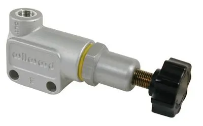 Valve, 260-10922 Brake Proportioning Valve, Aluminum, Knob Adjustment, 3/8 in.-24 Inverted Flare Threads, Each