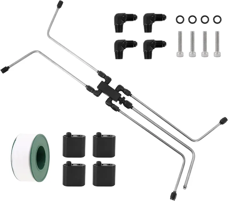 Vent, TB-1032 LS Stainless Coolant Crossover Steel Steam Vent Kit for LS1, LS2, LS3, LS6, LS7, LS9, LSX Tektall