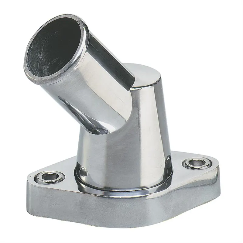 Water Neck, SUM-371100 Chevy SBC/BBC V8 45 Degree Polished
